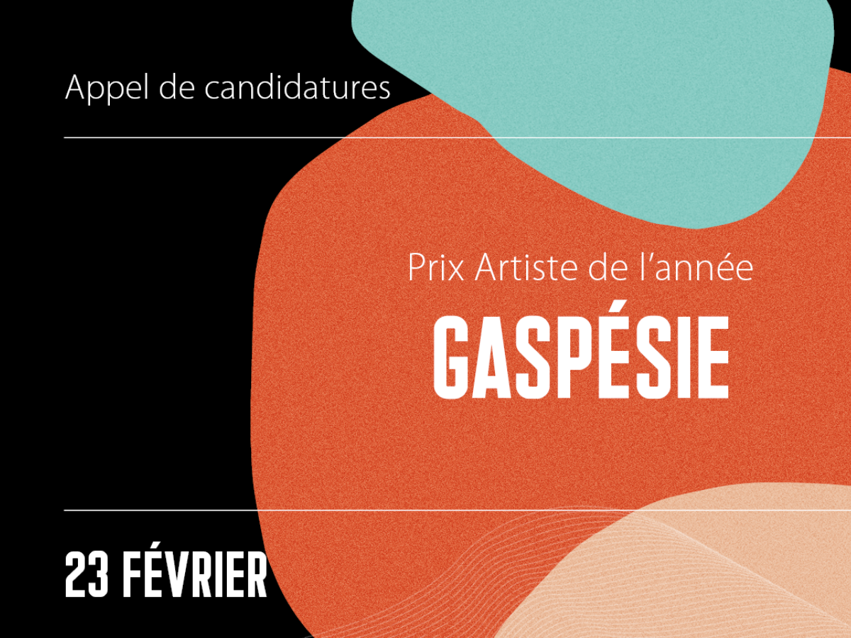 Prix du CALQ - Artiste de l'année en Gaspésie 2024
