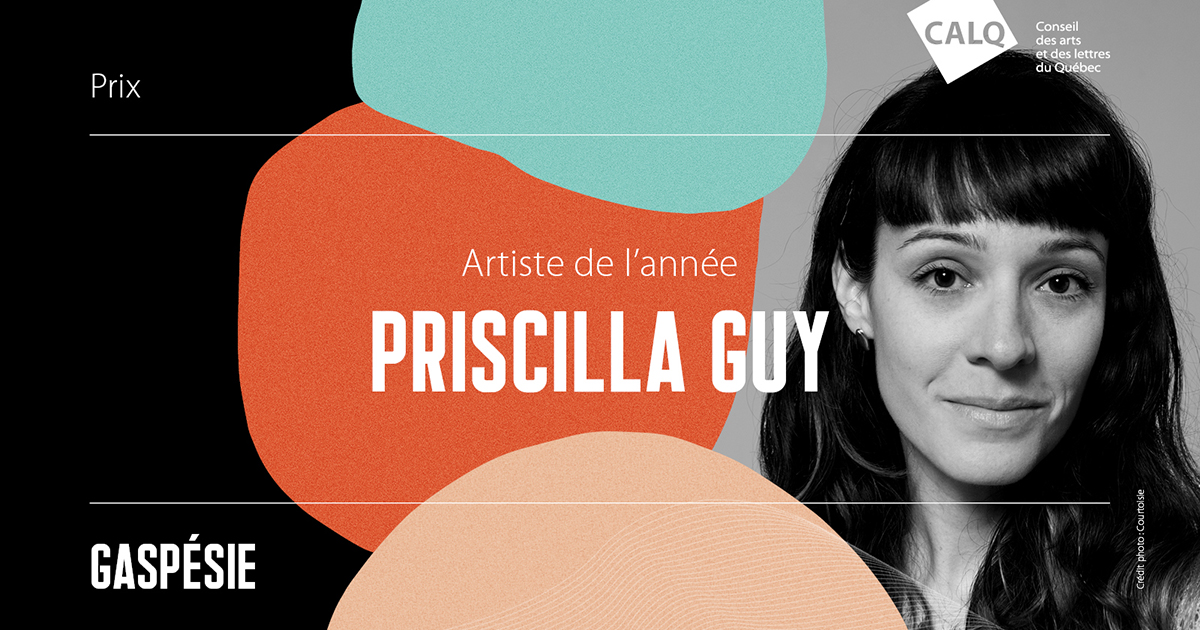 Prix du CALQ - Artiste de l'année en Gaspésie remis à Priscilla Guy