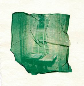 Émulsion levée sur papier de coton, 2025.