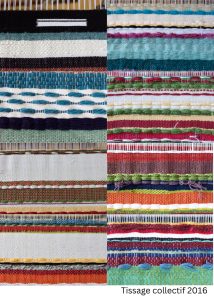 détails d'une oeuvre tissée traditionnellement